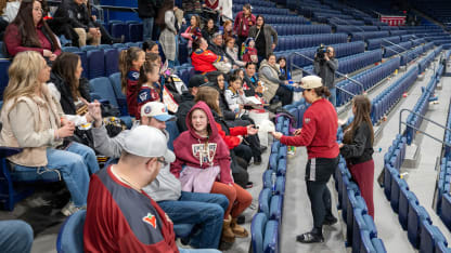 Abby With Fans at Place Bell