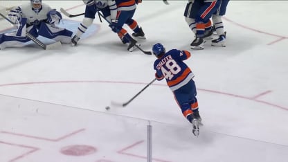 Schaefer snipes it five-hole