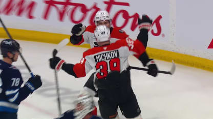 PHI@WPG: Michkov scores goal against Connor Hellebuyck