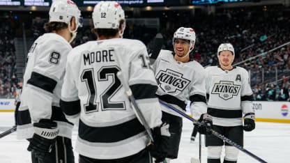 LAK@SEA: Moore scores goal against Niklas Kokko