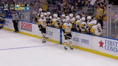 PIT@STL: Mantha scores goal against Jordan Binnington