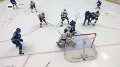 LAK@VAN: Buium scores goal against Darcy Kuemper