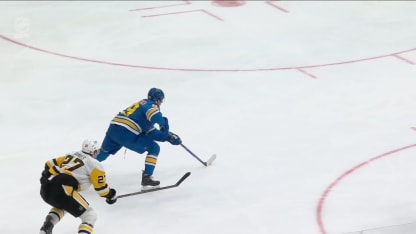 PIT@STL: Buchnevich scores goal against Arturs Silovs