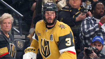 Brayden McNabb plays Game 3 of Stanley Cup Final for Vegas Golden Knights