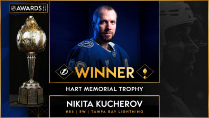 Tampa Bay Lightning Nikita Kucherov surprised with Hart Trophy as NHL MVP