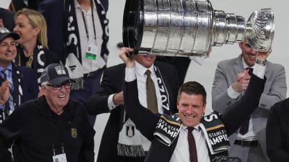 Ryan Craig lifts Stanley Cup as VGK assistant 2023