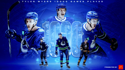 Tyler Myers Skates in His 1000th Career Game, Will be Honoured on October 26