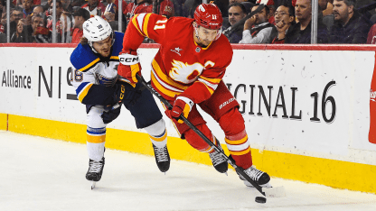 Flames Fall 4-3 In Overtime To The Visiting Blues