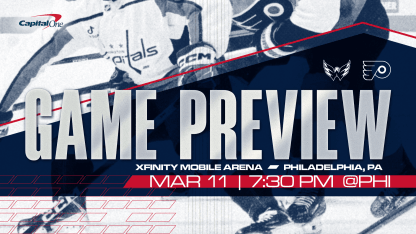 Caps Face Flyers in Philly