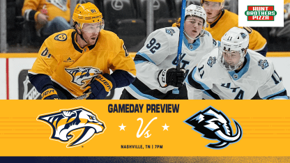 GAME DAY: Mammoth vs. Preds, October 11