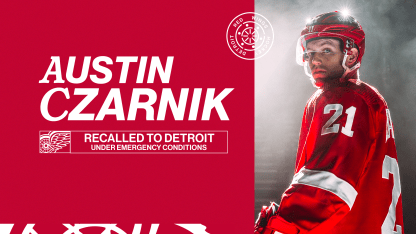 Red Wings recall Austin Czarnik from Grand Rapids under emergency conditions