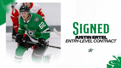 Dallas Stars Sign Forward Justin Ertel to a Three-year Entry-level Contract