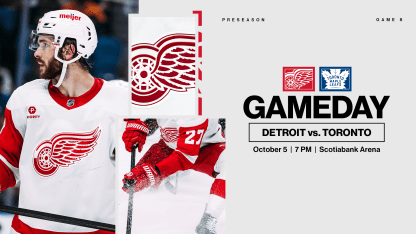 PREVIEW: Red Wings visit Maple Leafs for 2024-25 preseason finale on Saturday