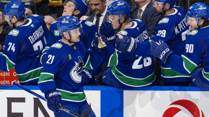 CAR@VAN: Hoglander scores goal against Brandon Bussi