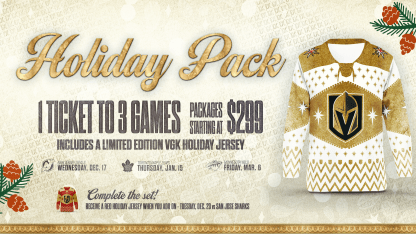 Vegas Golden Knights Announce Plans For Holiday Ticket Package