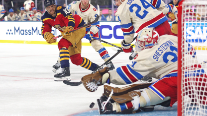 Shesterkin's glove stop on Greer
