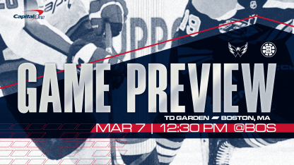 Caps Clash with Bruins in Boston