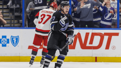 CAR@TBL: Gourde scores goal against Frederik Andersen