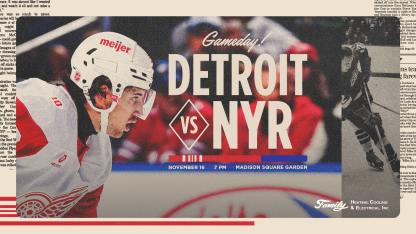 PREVIEW: Set to take the ice at Madison Square Garden, Red Wings close weekend back-to-back set against Rangers on Sunday