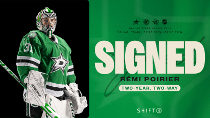 Dallas Stars sign goaltender Rémi Poirier to two-year, two-way contract 061625