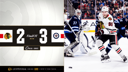 RECAP: Blackhawks Drop 3-2 Overtime Decision After Late Equalizer from Jets