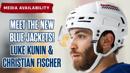 Meet the New Blue Jackets - Luke Kukin and Christian Fischer!  | Media Availability