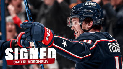 blue jackets sign dmitri voronkov to two year contract