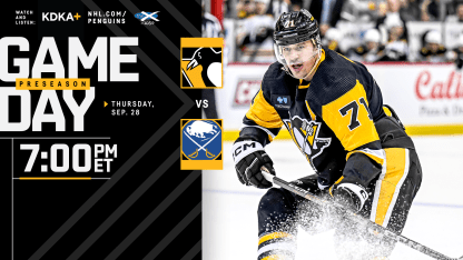 Game Preview: Penguins vs. Sabres (Preseason)