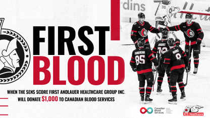 Senators Partnership with Canadian Blood Services a Win-Win