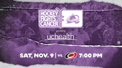 Hockey Fights Cancer vs. Hurricanes