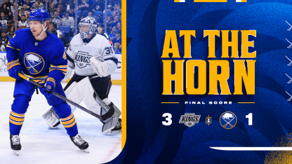 at the horn buffalo sabres los angeles kings game recap october 10 2024