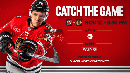 PREVIEW: Blackhawks Host Devils in Late-Night Matchup