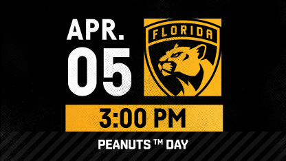 APRIL 5 VS. PANTHERS AT 3:00 PM