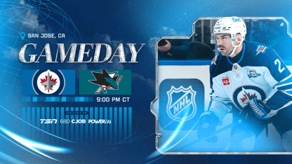 Game Information: November 7 Winnipeg Jets at San Jose Sharks