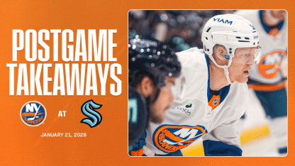 Takeaways: Islanders End Road Trip with 4-1 Loss to Kraken