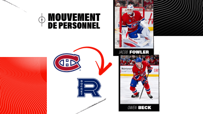 Owen Beck et Jacob Fowler cédés au Rocket de Laval