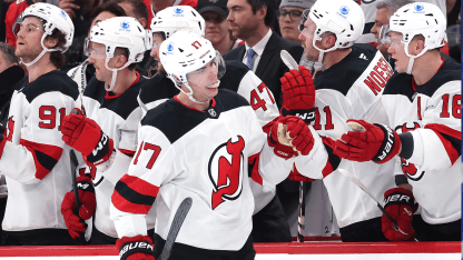 Nemec's clutch hat trick