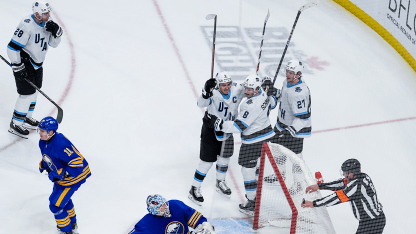 Schmaltz chips the puck home