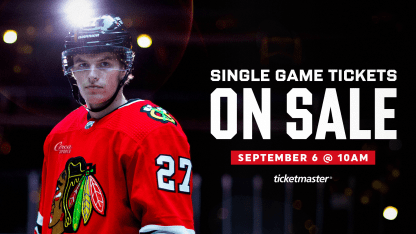 RELEASE: Blackhawks Tickets Go On Sale Friday, September 6