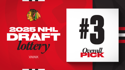 RELEASE: Blackhawks to Pick Third Overall in 2025 NHL Draft