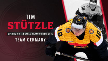 Tim Stützle Named to Team Germany for the Olympic Winter Games Milano Cortina 2026