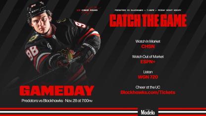 PREVIEW: Blackhawks Face Nashville in Friday Night Matchup