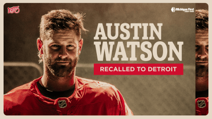 Red Wings recall Austin Watson from Grand Rapids