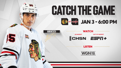 PREVIEW: Blackhawks Travel to D.C. for Saturday Night Clash with Capitals