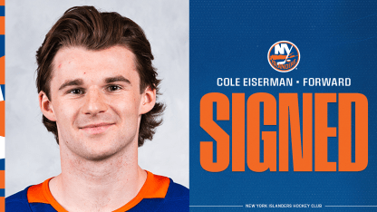 Eiserman Signs Three-Year, Entry Level Contract With Islanders