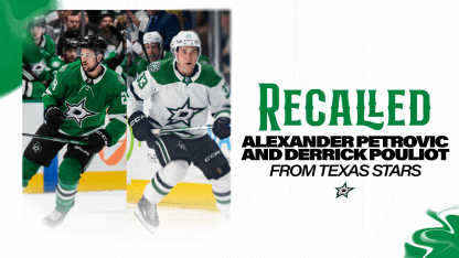 Dallas Stars recall defensemen Alexander Petrovic and Derrick Pouliot from Texas Stars 021924