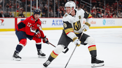 Los Golden Knights abren su gira con una derrota por 4-2 en Washington