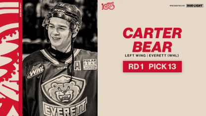 DET Carter Bear Draft Card 2025