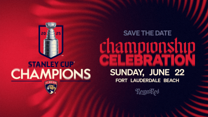 Florida Panthers to Host Championship Celebration on Sunday, June 22 at 12 p.m. (ET)