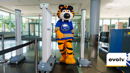 Buffalo Sabres keybank center evolv entry screening technology 2025